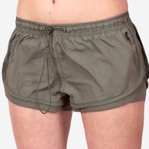 UNDIZ SPORT TRAINING WOMEN SHORTS OLIVE GREEN - XL